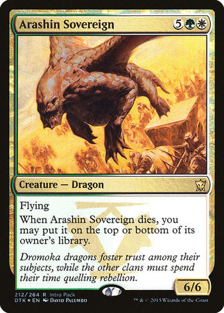 Arashin Sovereign [Dragons of Tarkir Promos] | North Game Den