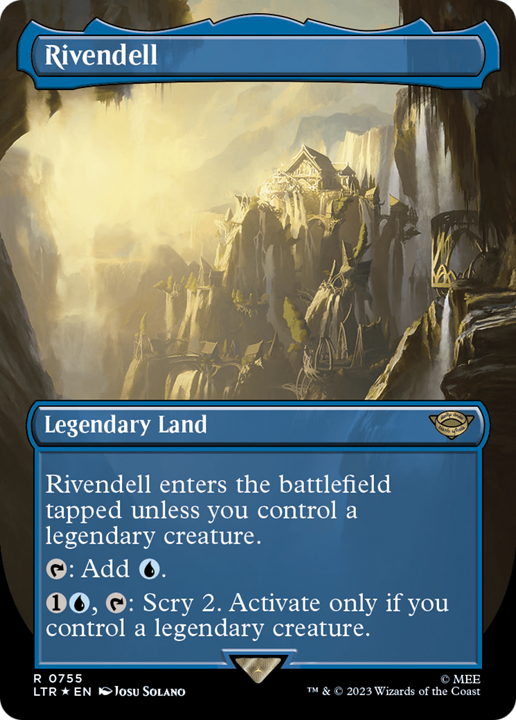 Rivendell (Borderless) (Surge Foil) [The Lord of the Rings: Tales of Middle-Earth] | North Game Den