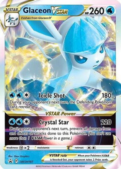 Glaceon VSTAR (SWSH197) [Sword & Shield: Black Star Promos] | North Game Den