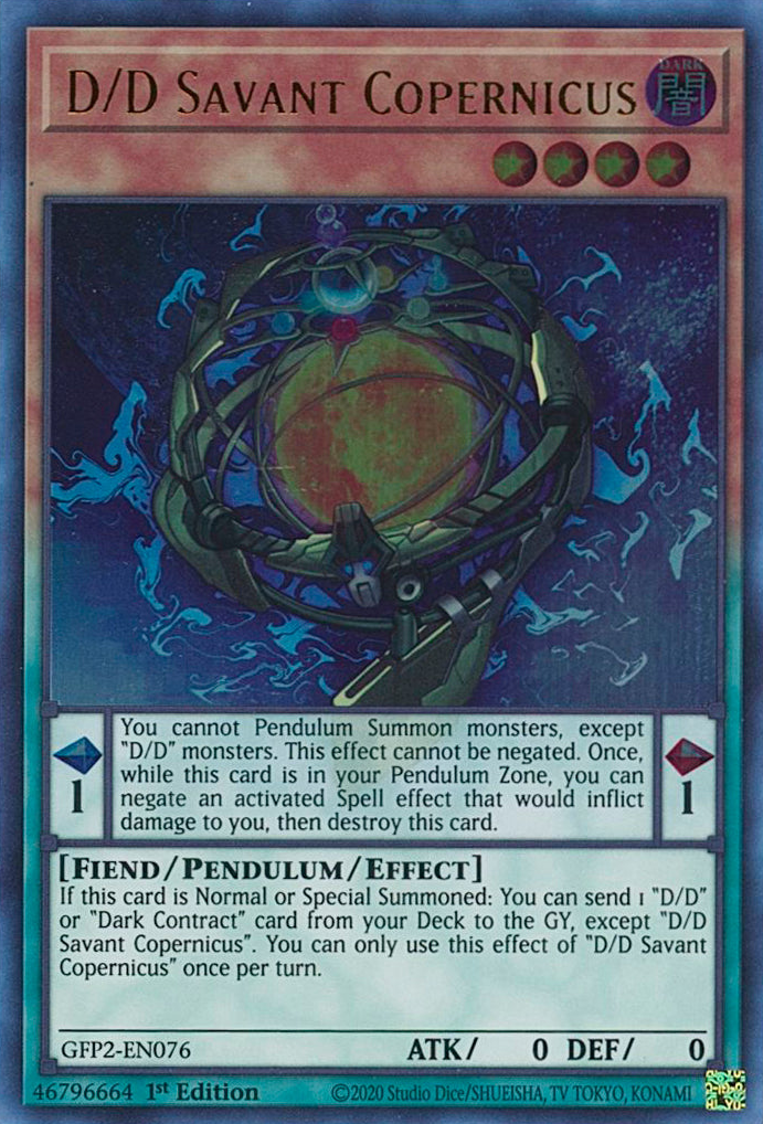D/D Savant Copernicus [GFP2-EN076] Ultra Rare | North Game Den