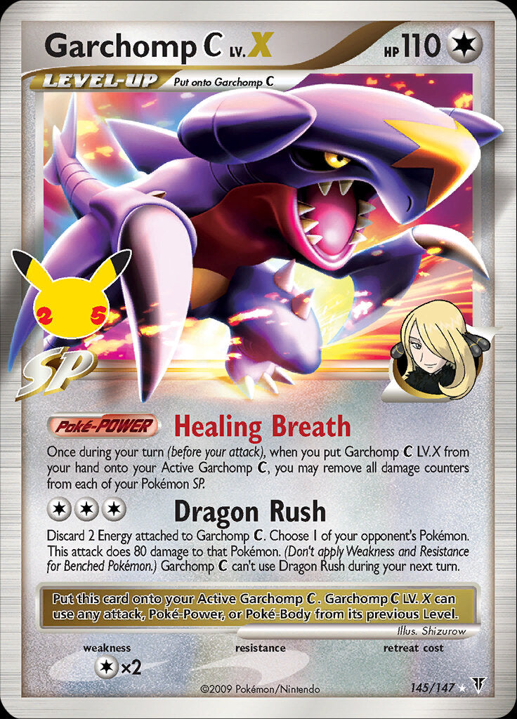 Garchomp C LV.X (145/147) [Celebrations: 25th Anniversary - Classic Collection] | North Game Den