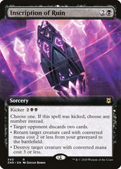 Inscription of Ruin (Extended Art) [Zendikar Rising] | North Game Den