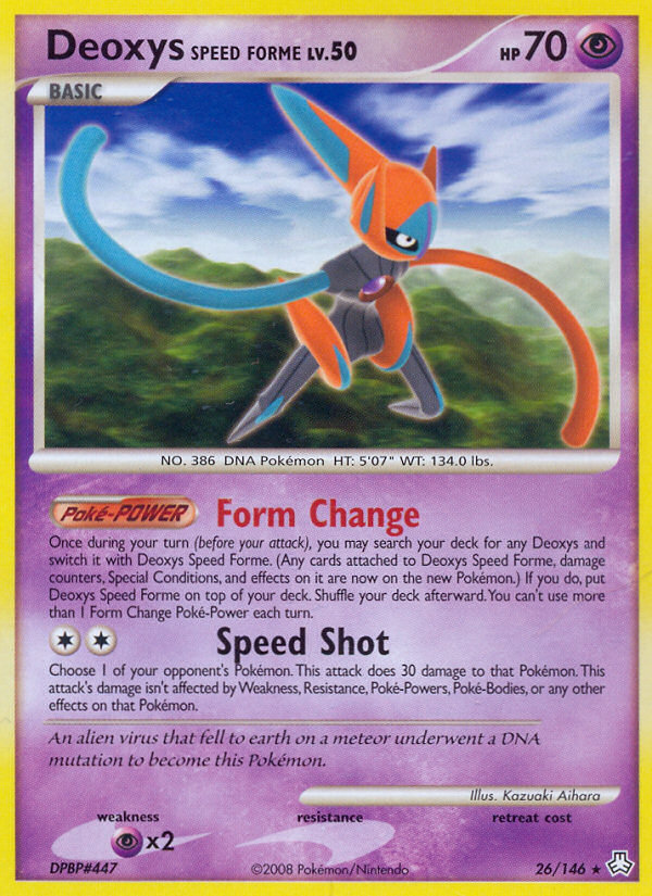 Deoxys Speed Forme (26/146) [Diamond & Pearl: Legends Awakened] | North Game Den