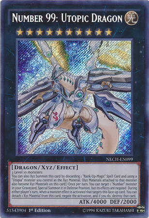 Number 99: Utopic Dragon [NECH-EN099] Secret Rare | North Game Den