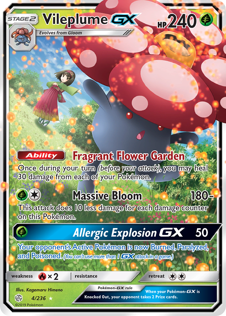 Vileplume GX (4/236) [Sun & Moon: Cosmic Eclipse] | North Game Den