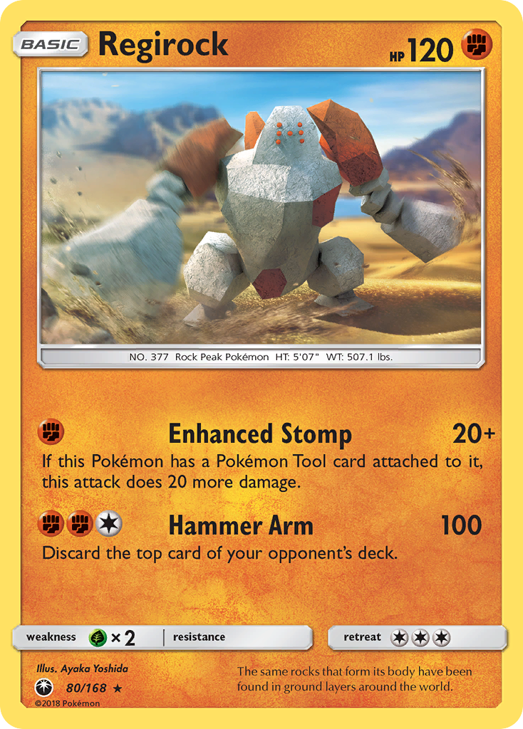 Regirock (80/168) [Sun & Moon: Celestial Storm] | North Game Den