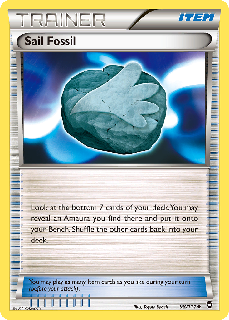 Sail Fossil (98/111) [XY: Furious Fists] | North Game Den